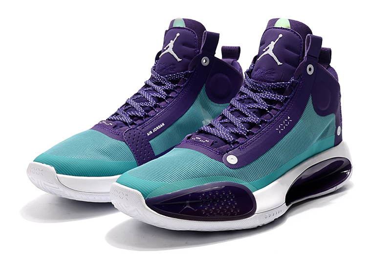 Air Jordan 34 High Purple Jade White